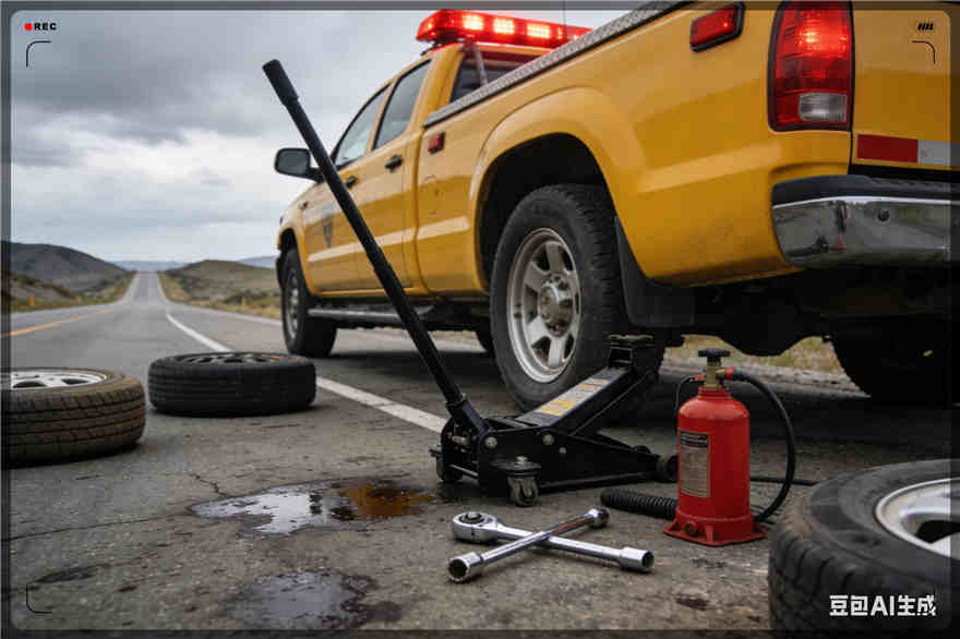 诸城爆胎道路救援-汽车换轮胎