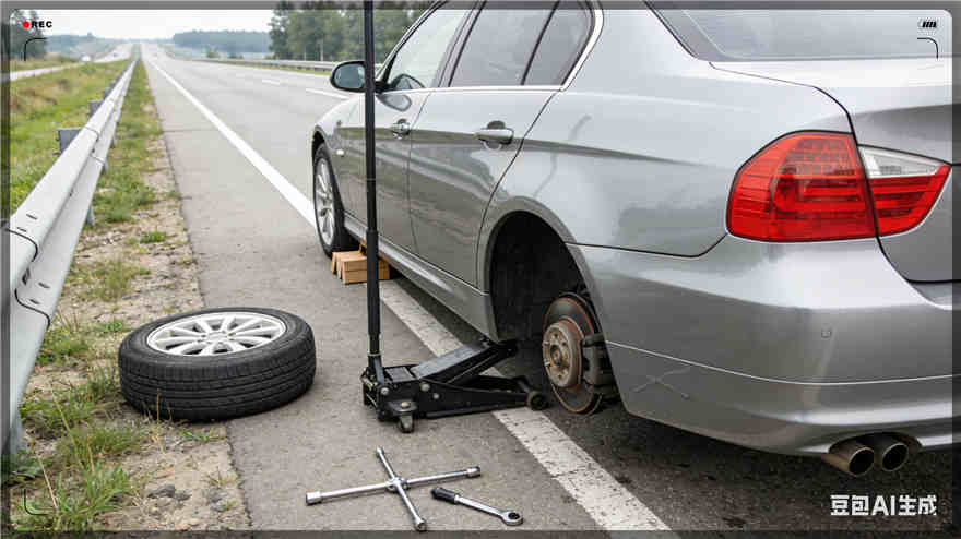 诸城爆胎道路救援-汽车换备胎